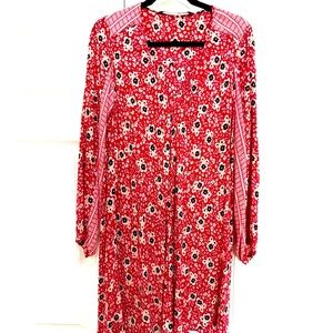 Red floral Zara Dress